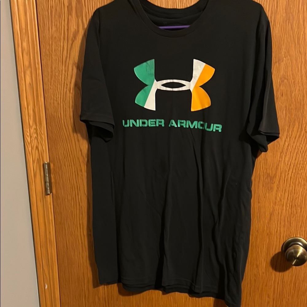 Under Armour Black T-Shirt with Multicolor Logo